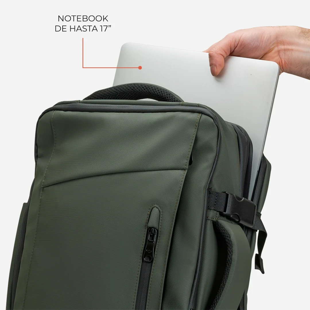 MOCHILA DE VIAJE CARRY ON PRO - OLIVE GREEN - Image 8